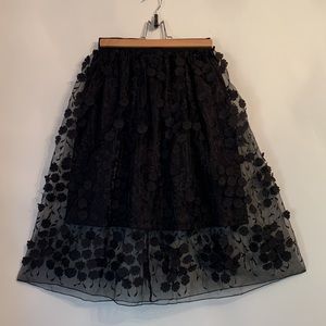 MOLLY BRACKEN | Floral Midi Skirt